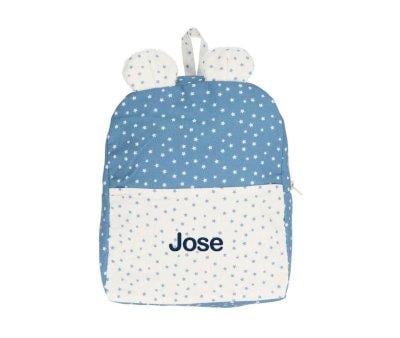 Mochila Mini Star Azul Personalizable