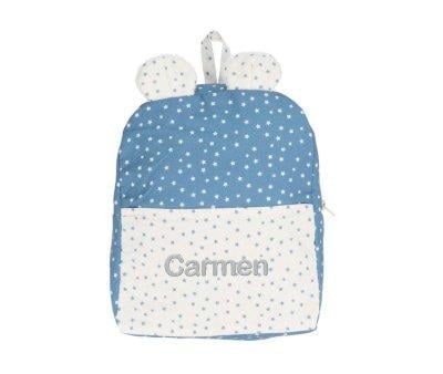 Mochila Mini Star Azul Personalizable