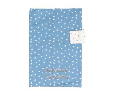 Porte-documents bleu Mini Star personnalisable