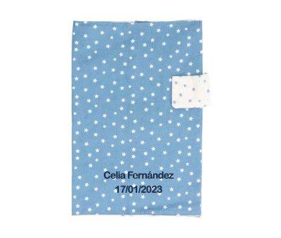 Porte-documents bleu Mini Star personnalisable
