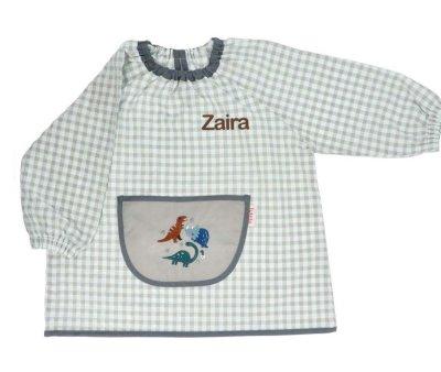 Grembiulino Lola  Vichy Personalizzabile Dinos World