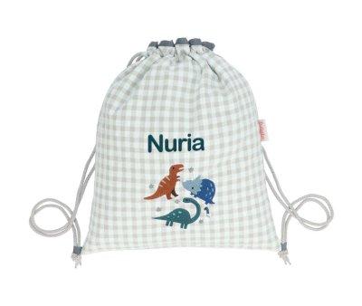 Backpack Sack Vichy Dinos World Personalised