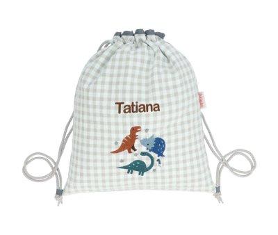 Backpack Sack Vichy Dinos World Personalised