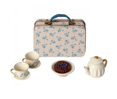 Mala Madelaine Blue  com conjunto de ch