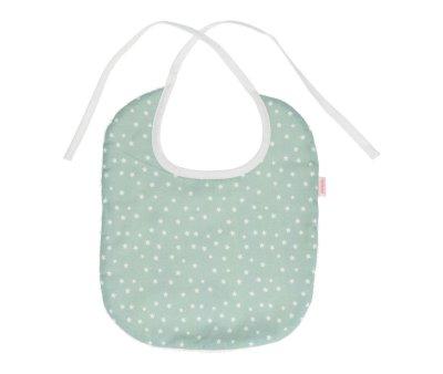 Babero Algodn Mini Star Verde Personalizable