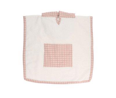 Poncho rose Vichy personnalisable