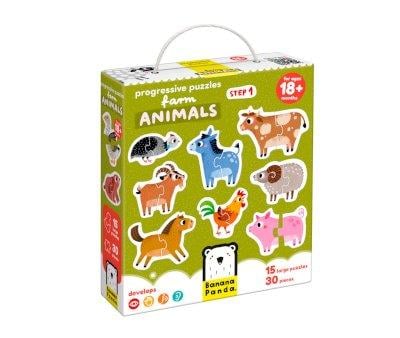Quebra-cabea Progressive Farm Animals