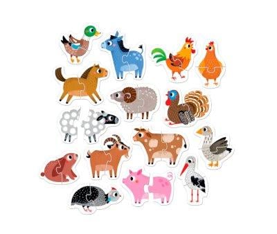 Quebra-cabea Progressive Farm Animals