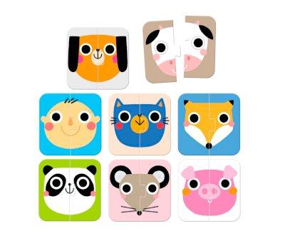 Puzzle On the Go Halves Faces