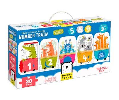 Puzzle Make a Match Number Train