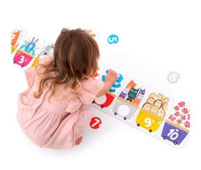 Puzzle Make a Match Number Train
