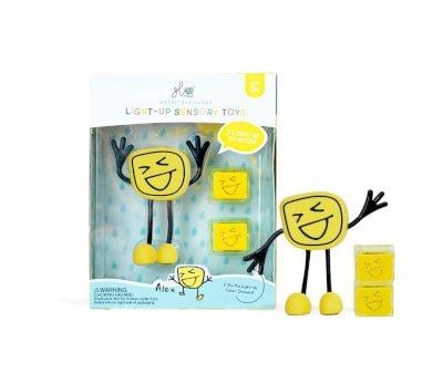 Personnage +2 cubes Lumineux Alex Jaune