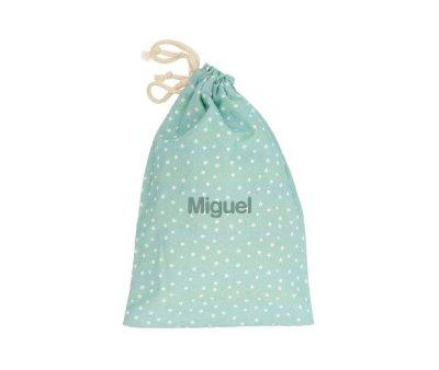 Mini Star Green Snack Bag Personalised