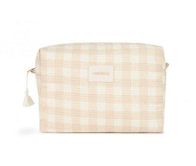 Waterproof Toiletry Bag Diva Ivory Checks