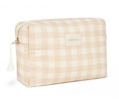 Waterproof Toiletry Bag Diva Ivory Checks