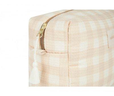 Waterproof Toiletry Bag Diva Ivory Checks