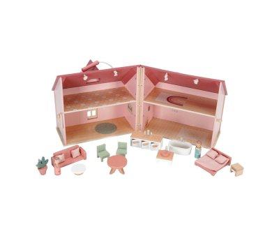 Casa de Muecas de Madera Portable