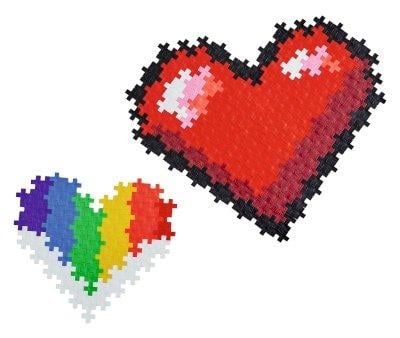 Puzzle by Number Hearts
