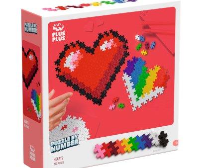 Puzzle by Number Hearts