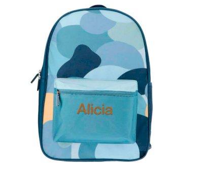 Grand sac  dos Dunes bleu personnalisable