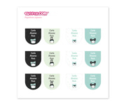 Pack Combi Esther Gili Bianco e Negro Termoadesive+Adesive
