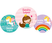 Pack 3 Distintivi Personalizzati Principessa