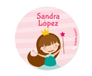 Pack 3 Distintivi Personalizzati Principessa