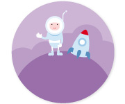 Pack 3 Distintivi Personalizzati Astronauta