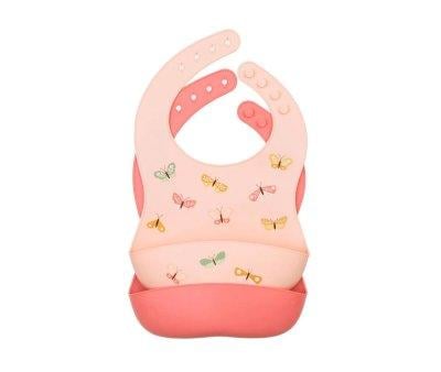 2 bavoirs en silicone Butterflies