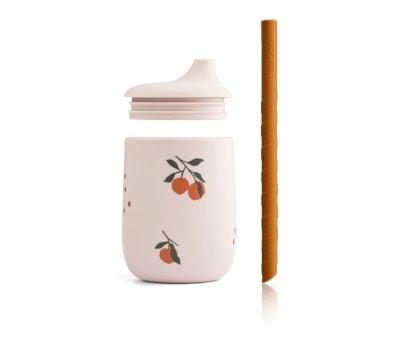 Silicone Cup with Straw Ellis Peach / Sandy