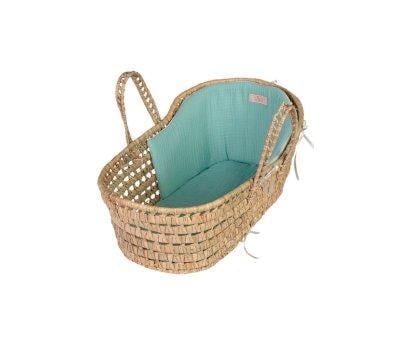 Small Basket Green Palm Leaf