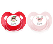 Chupetas Personalizadas Retro Duende Reno Menina