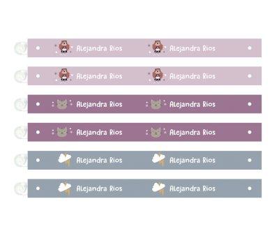 6 Fantastic Girl Personalised Clothes Hanging Ribbons