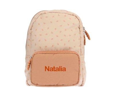 Mochila Infantil Acolchada Leaves Sand Personalizable