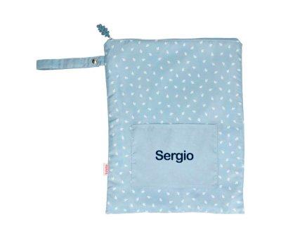 Grand Sac Impermable Blue Personnalisable