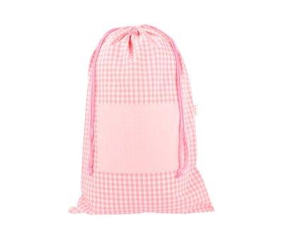 Bolsa para Muda de Roupa Personalizada Vichy Rosa