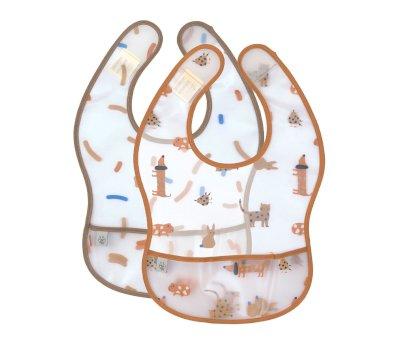 2 Little Mateys Royal Blue Waterproof Bibs