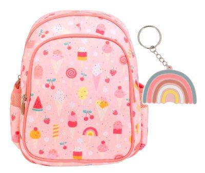Ice-Cream Thermal Pocket Backpack + Rainbow Keychain Gift