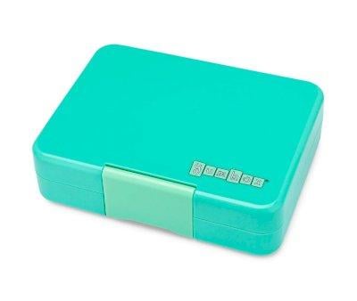 Lancheira Yumbox Tropical Aqua Rainbow com 3 compartimentos