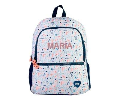 Mochila Grande Love Garden Personalizable