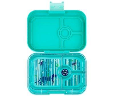 Lancheira Yumbox Tropical Aqua com 4 compartimentos