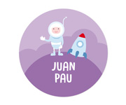 Pack 3 Distintivi Personalizzati Astronauta