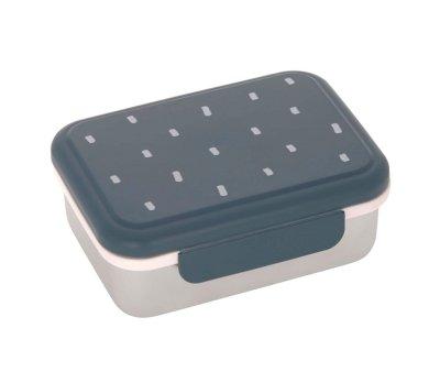 Lunch Box Steel Happy Prints Blue