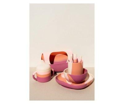 Set 3 Cubierto sColor Splash Mauve Rose Ombre