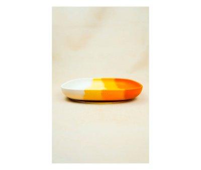 Plato con Ventosa Color Splash Sienna Ombre