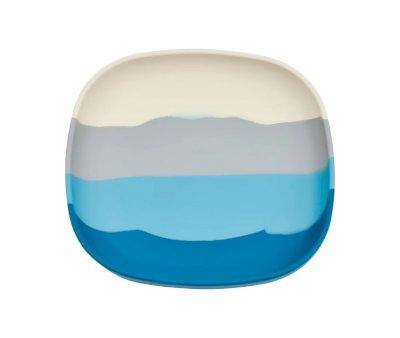 Plato con Ventosa Color Splash Desert Teal Ombre