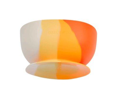 Bol con Ventosa  Color Splash Sienna Ombre