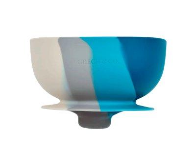 Bol con Ventosa Color Splash Desert Teal Ombre