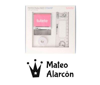 Timbro per tessuti Personalizzato Corona Boy + Nastro Capi Scuri