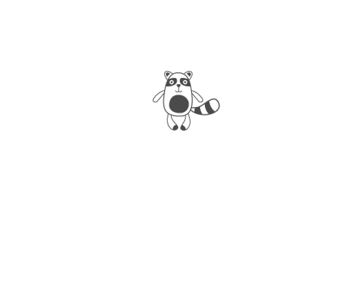 Personalised Raccoon Cup (+colours)